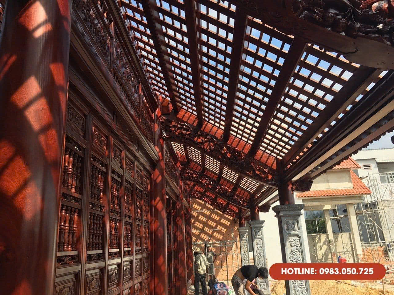 Hình ảnh lắp dựng nhà gỗ kẻ truyền 3.